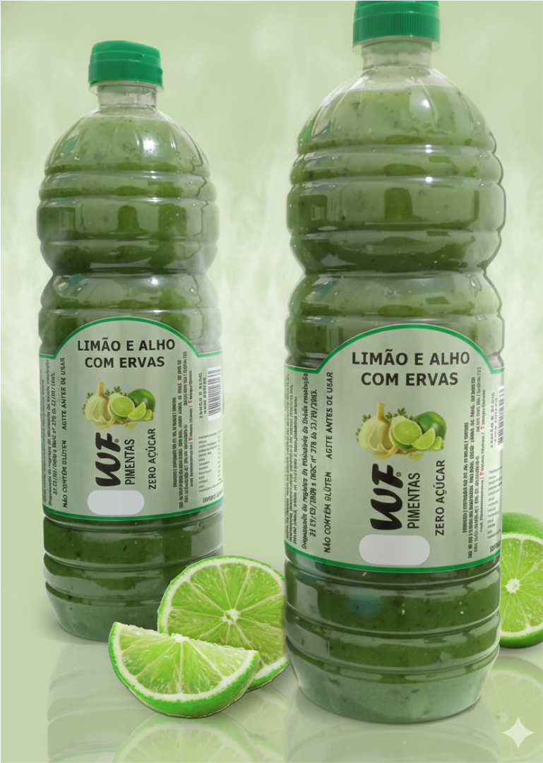 Limão e Alho com Ervas - 900ML